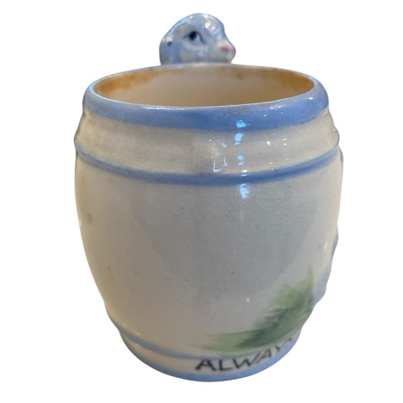 Always Drink Milk Vintage MCM Lamb Handle Coffee Tea Mug - Picture 6 of 7